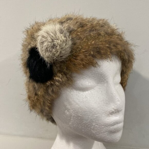 Brown Fur Hat beanie hat - Picture 8 of 12